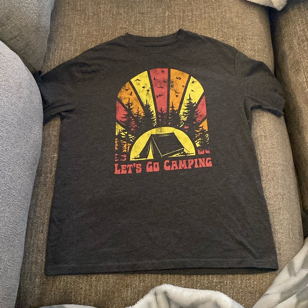 “Let’s go Camping” Colorful T-Shirt.